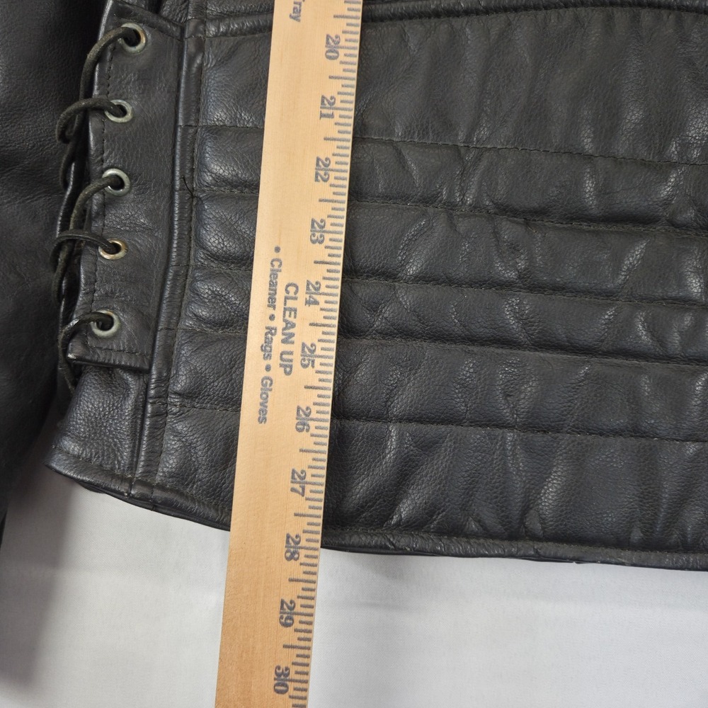 VtgUniversal Rider Leather Motorcycle Jacket 3XL With Thinsulate‎ Liner YKK Zipp - Picture 16 of 16